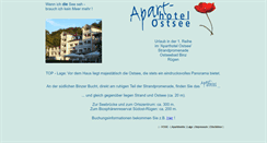 Desktop Screenshot of aparthotel-ostsee-binz.de